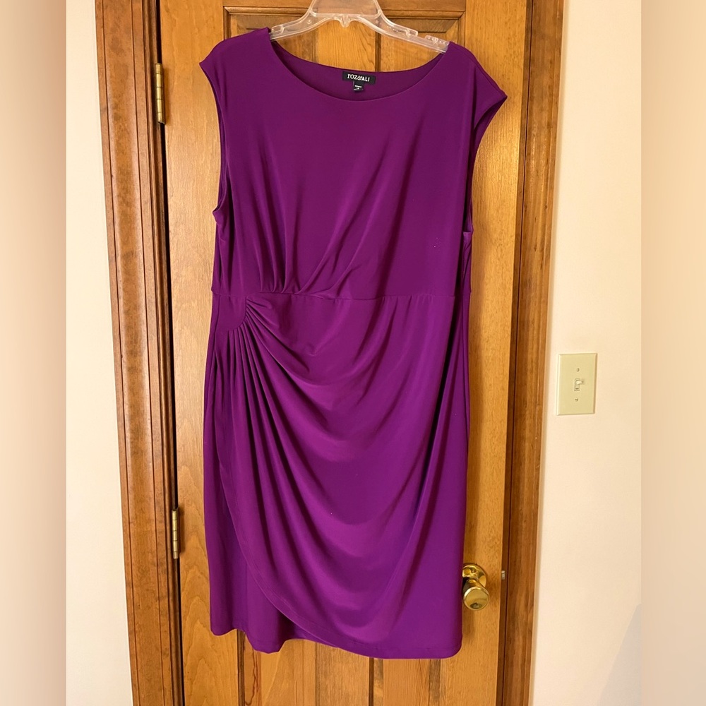 Purple sleeveless dress By Ron & Ali Size 18